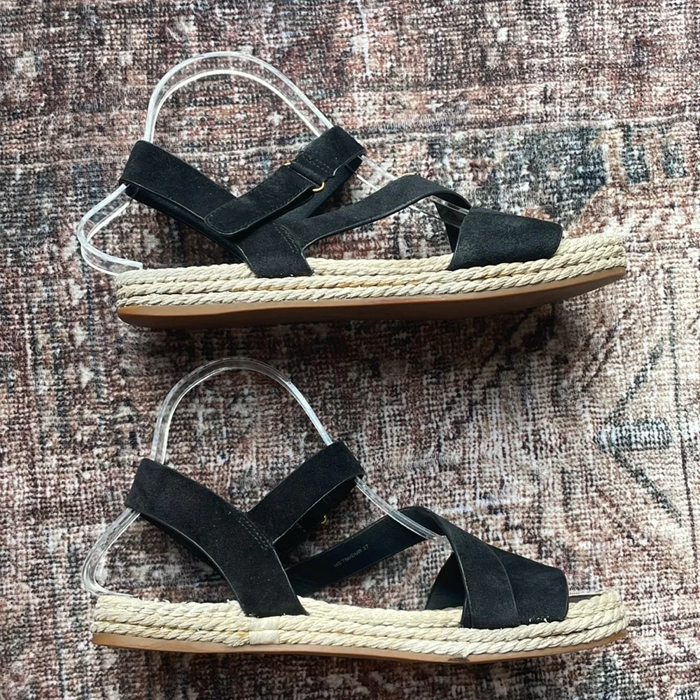 Vince Eliana espadrille suede strappy sandals size 7